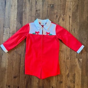 florence eiseman vintage romper scotty dog’s Christmas outfit